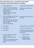 FSU ACG 2021 Exam 1 questions with 100&percnt; complete solutions graded A&plus; updated