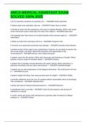 AMCA MEDICAL ASSISTANT EXAM SOLVED 100&percnt; 2025