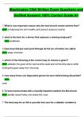 2025 Washington CNA Written Exam Actual Qs & Ans to Pass the Exam&comma; 100&percnt; Verified - PDF&period;