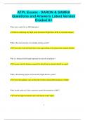 ATPL Exams - SARON & SAMRA Questions and Answers Latest Version  Graded A&plus;