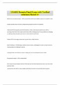 USAHS Domain Final Exam with Verified solutions&vert; Rated A&plus; 