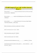 USAHS imaging Exam with Verified solutions&vert; Rated A&plus; 
