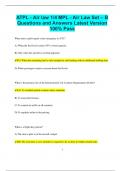 ATPL Bundled Exams Questions and Answers Latest Versions &lpar;2025&sol;2026&rpar; &lpar;Complete and Accurate&rpar;