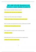 AIR LAW &lpar;CPL&sol;IR&rpar; Questions and Answers Latest Update Graded A&plus;