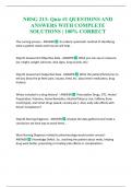 NRSG 213&colon; Quiz &num;1 QUESTIONS AND ANSWERS WITH COMPLETE SOLUTIONS &vert; 100&percnt; CORRECT