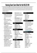 NCLEX-RN Exam Cram Sheet Quick Review Notes & Test Tips&period;