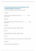 UST Dates and Frequency Exam Questions With Complete Solutions &vert; 100&percnt; Pass