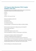 UST Inspector Quiz&vert; Questions With Complete Solutions &vert; 100&percnt; Pas