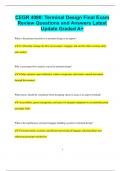CEGR 4090&colon; Terminal Design Final Exam Review Questions and Answers Latest  Update Graded A&plus;