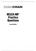 NCLEX-RN Exam Cram Last-Minute Practice Questions & Answers &lpar;NURS 405 Prep&rpar;&period;