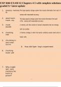 EXP 3604 EXAM &num;2 Chapters 4-5 with complete solutions graded A&plus; latest update