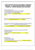TEXAS PESTICIDE APPLICATORS GENERAL STANDARDS EXAM 2025 &vert; ALL QUESTIONS AND CORRECT ANSWERS &vert; GRADED A&plus; &vert; VERIFIED ANSWERS &lpar;JUST RELEASED&rpar;