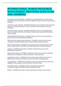 INTERNATIONAL HUMAN RESOURCE MANAGEMENT &lpar;MIDTERM&rpar; QUESTIONS AND ANSWERS 
