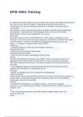 DFW SIDA Training exam with 100&percnt; correct answers 2025