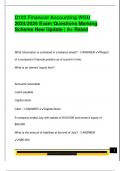 D102 Financial Accounting WGU  2024&sol;2025 Exam Questions Marking  Scheme New Update &vert; A&plus; Rated