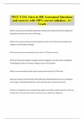 WGU C232&colon; Intro to HR Assessment Questions and answers with 100&percnt; correct solutions &vert; A&plus; Grade
