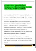 BUSMHR 2000 2024&sol;2025 Exam  Questions and Corresponding Answers  with Surety of 100&percnt; Pass Mark 