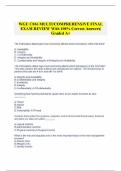 WGU C836 MULTI&sol;COMPREHENSIVE FINAL EXAM REVIEW With 100&percnt; Correct Answers&vert; Graded A&plus;