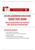 "How To Pass ATI RN Leadership Exam with 500&plus; Guide Qs and Ans Breakdown from &lpar;2023 &sol; 2024&rpar; for Guaranteed Success&rdquo; 