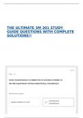 THE ULTIMATE 3M 301 STUDY GUIDE QUESTIONS WITH COMPLETE SOLUTIONS&excl;&excl;