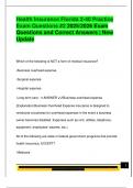 HEALTH INSURANCE FLORIDA 2-40 EXAM PACKAGE DEAL QUESTIONS AND VERIFIED DETAILED ANSWERS &vert; 100&percnt; GUARANTEED PASS &vert; ALREADY GRADED A&plus;