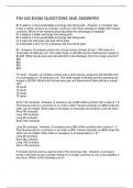 FIN 420 EXAM QUESTIONS AND ANSWERS