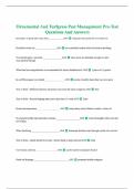 Ornamental And Turfgrass Pest Management Pre-Test Questions And Answers