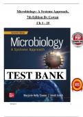 Test Bank for Microbiology&colon; A Systems Approach&comma; 7th Edition by Marjorie Kelly Cowan and Heidi Smith&comma; All Chapters 1-25