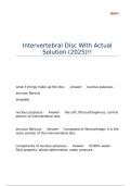 Intervertebral Disc With Actual Solution &lpar;2025&rpar;&excl;&excl;