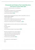 Ornamental And Turfgrass Pest Control Questions And Answers Latest Study Quiz