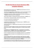 IE 355 Final Review Exam Questions With Complete Solutions 