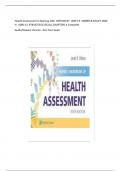 Test Bank For Health Assessment in Nursing 10th Edition &lpar; Author &colon; Janet R Weber&rpar;All Chapters&vert; Latest 2025