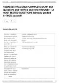 Heartcode PALS &vert;2025&vert;COMPLETE EXAM SET &lpar;questions and verified answers&rpar; FREQUENTLY MOST TESTED QUESTIONS &vert;already graded A&plus;&vert;100&percnt; passed&excl;&excl;