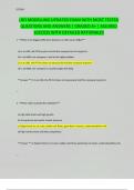 LBO MODELLING UPDATED EXAM WITH MOST TESTED QUESTIONS AND ANSWERS &vert; GRADED A&plus; &vert; ASSURED SUCCESS WITH DETAILED RATIONALES