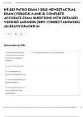 NR 283 PATHO EXAM 1  2025 NEWEST ACTUAL EXAM &lpar;VERSION A AND B&rpar; COMPLETE ACCURATE EXAM QUESTIONS WITH DETAILED VERIFIED ANSWERS &lpar;100&percnt; CORRECT ANSWERS&rpar; &sol;ALREADY GRADED A&plus;