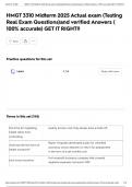 HMGT 3310 Midterm 2025 Actual exam &lpar;Testing Real Exam Questions&rpar;and verified Answers &lpar; 100&percnt; accurate&rpar; GET IT RIGHT&excl;&excl;