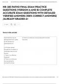 NR&colon; 283 PATHO FINAL EXAM PRACTICE QUESTIONS &lpar;VERSION A AND B&rpar; COMPLETE ACCURATE EXAM QUESTIONS WITH DETAILED VERIFIED ANSWERS &lpar;100&percnt; CORRECT ANSWERS&rpar; &sol;ALREADY GRADED A&plus;
