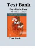 Test Bank  ecgs made easy 7th edition by barbara aehlert &vert;All Chapter 1 -10&vert; Latest Edition