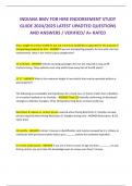 INDIANA BMV FOR HIRE ENDORSEMENT STUDY  GUIDE 2024&sol;2025 LATEST UPADTED QUESTIONS  AND ANSWERS &sol; VERIFIED&sol; A&plus; RATED