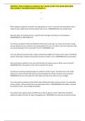 PROPHECY HEALTH MEDICAL SURGICAL RN A EXAM LATEST TEST BANK 200 QUESTIONS AND CORRECT ANSWERS&vert;ALREADY GRADED A&plus;