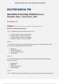 SOLUTION MANUAL FOR  Data Analytics for Accounting&comma; 3rd Edition by Vernon  Richardson&comma; Katie L&period; Terrell&comma; Ryan A&period; Teeter All Chapters 1-9