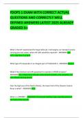 FDOPS 1 EXAM WITH CORRECT ACTUAL QUESTIONS AND CORRECTLY WELL DEFINED ANSWERS LATEST 2025 ALREADY GRADED A&plus;  