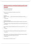EFDA Exam Review 199 Study Guide Questions with Answers