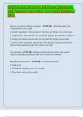 SERVSAFE MANAGER Exam Questions and Answers top rated A&plus; Latest Updates 2025 