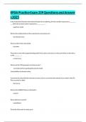 EFDA Practice Exam 239 Questions and Answers 2025&period;