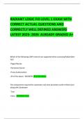 RADIANT LOGIC FID LEVEL 1 EXAM WITH CORRECT ACTUAL QUESTIONS AND CORRECTLY WELL DEFINED ANSWERS LATEST 2025- 2026  ALREADY GRADED A&plus;  