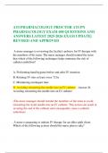  ATI PHARMACOLOGY PROCTOR ATI PN PHARMACOLOGY EXAM 400 QUESTIONS AND ANSWERS LATEST 2025-2026 EXAM UPDATE&vert; REVISED AND APPROVED