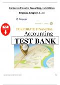 TEST BANK Corporate Financial Accounting&comma; 16th Edition by Carl S&period; Warren Jeff Jones&comma; All Chapters 1 - 14&comma; Complete