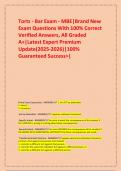 Torts - Bar Exam - MBE&vert;Brand New Exam Questions With 100&percnt; Correct Verified Answers&comma; All Graded A&plus;&vert;Latest Expert Premium Update&lpar;2025-2026&rpar;&vert;100&percnt; Guaranteed Success>&vert;