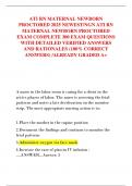 ATI RN MATERNAL NEWBORN  PROCTORED 2025 NEWEST&sol;NGN ATI RN  MATERNAL NEWBORN PROCTORED  EXAM COMPLETE 300 EXAM QUESTIONS  WITH DETAILED VERIFIED ANSWERS  AND RATIONALES &lpar;100&percnt; CORRECT  ANSWERS&rpar; &sol;ALREADY GRADED A&plus; 